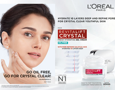L'Oreal Revitalift Crystal Gel Cream - INDIA