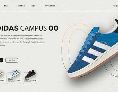 Adidas Web Layout Design