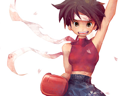 Sakura@Street Fighter Fanart