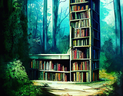 Library in the forest