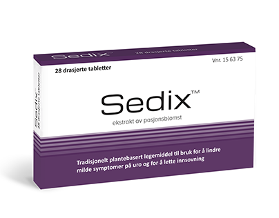 Sedix - design av pakning, annonser og nettside.