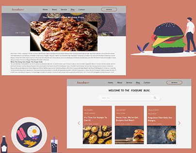 Food Blog Web UI | foodure