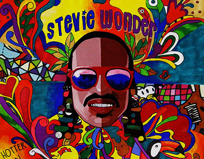Stevie Wonder Psychedelic Album Art