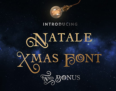 Natale Christmas Font & Bonus Gift