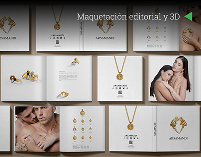 Diseño editorial - Catálogo colección de joyas