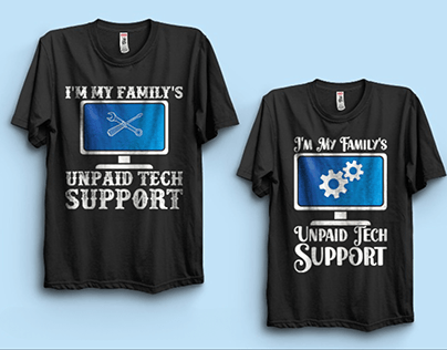 Unpaid Tech Support: Family IT Hero Tee funny t-shirt
