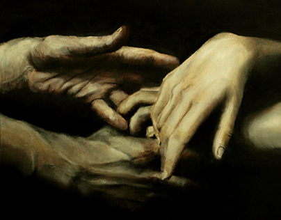 hands | oil painting