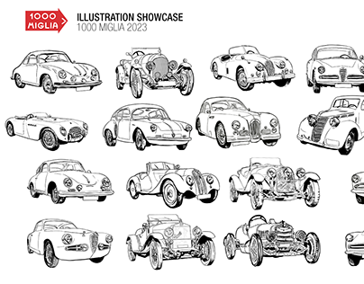 Project thumbnail - 1000 Miglia | Car Illustrations 2023