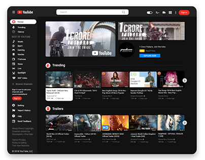 YOUTUBE REDESIGN