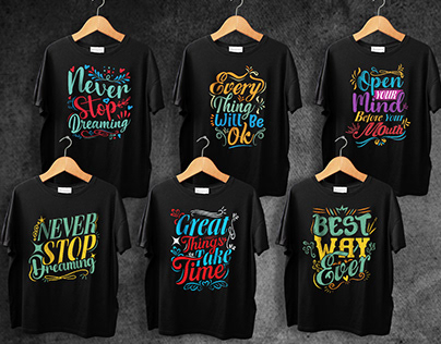 Typography T shirt designs