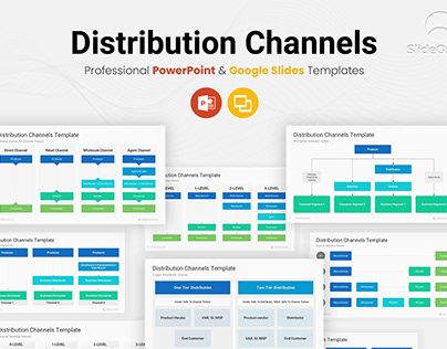 Distribution Channels PowerPoint Template Designs