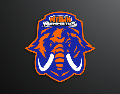 Mtown Mammoths - Basketball Team Logo || Brand identity