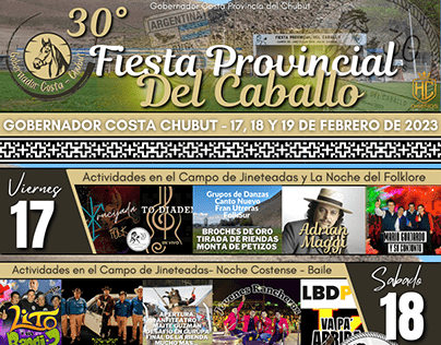 Fiesta Provincial del Caballo Gobernador Costa Chubut
