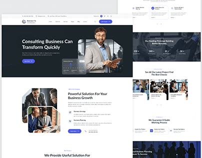 Business Consulting UI/UX Landing Page
