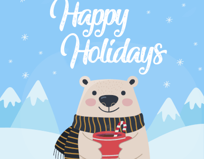 Animated GIF Holiday Card Email Graphic