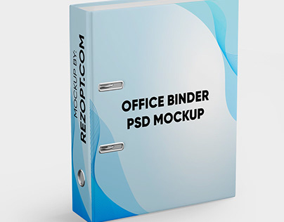 Free Office Binder PSD Mockup