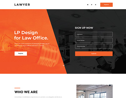 Legal consultancy - Website UI