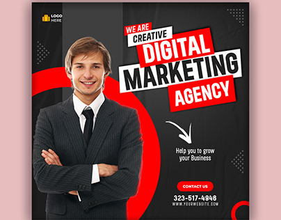social media poster design for digital marketing