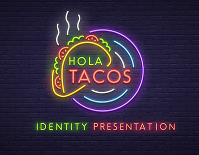 hola tacos restaurant identity