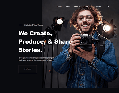 Photography Portfolio & Creative Agency Website