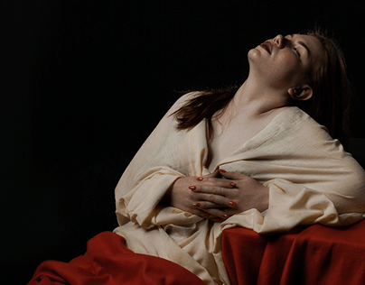 Reproduction of a painting by Carravagio
