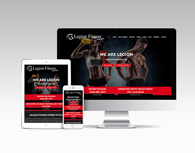 Fitness Website Design, Membership Website, Graphics