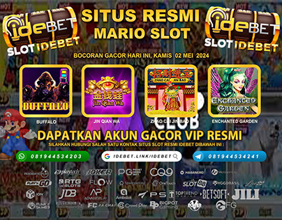 IDEBET Situs Slot Mario Deposit Via Bank DBS