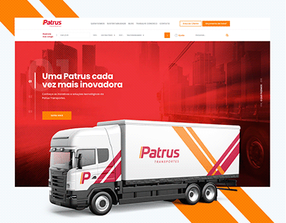 Website da Patrus Transportes