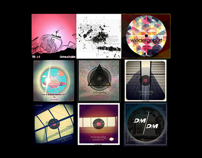 Flyers, Covers of albums & dj sets