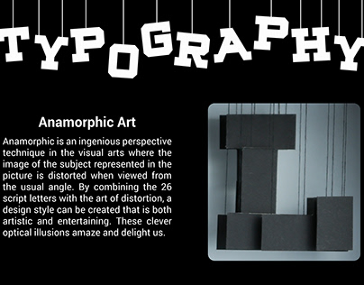 TYPOGRAPHY | ANAMORPHIC ART