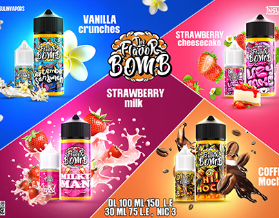The Flavour Bomb Liquid vape menu