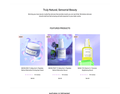 Natural face products
