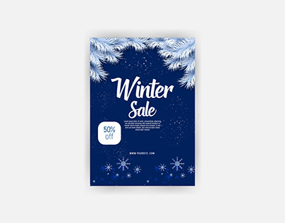Winter sale poster