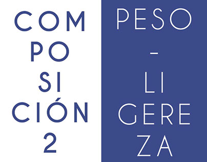 Peso y Ligereza - Taller Composición 2 2015-I