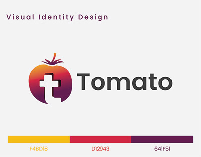 Logo, Logo design, Tomato Logo, T latter Logo