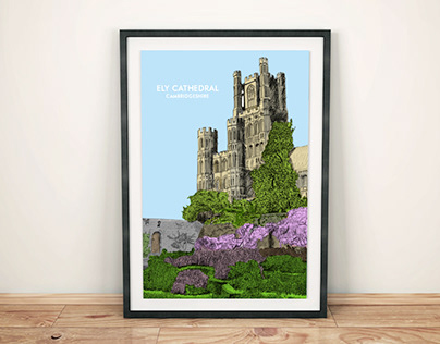 Illustration - Ely Cathedral Print