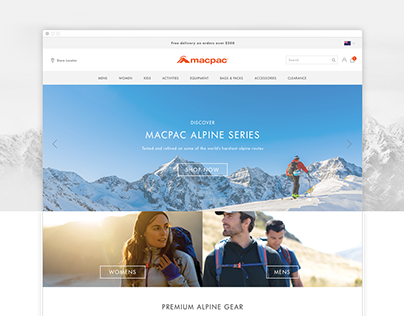 Macpac Website Design