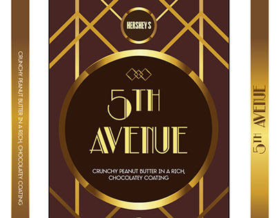 Hershey’s 5th Ave Chocolate Bar redesign