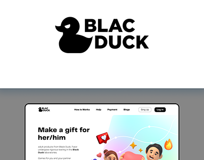 Black Duck official store, landing-first page and logo