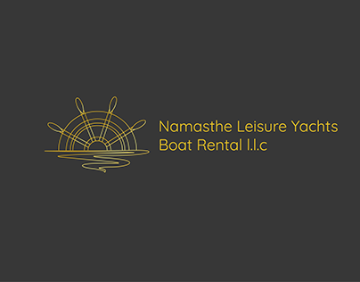 Namasthe Leisure Yachts Boat Rental l.l.c Logo Design