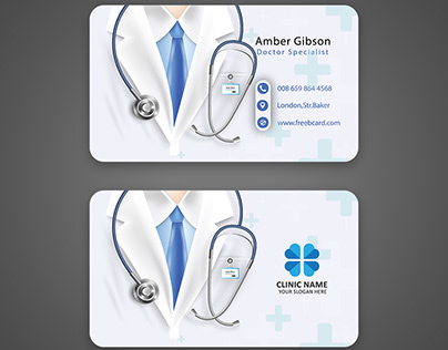 Doctor business cards design