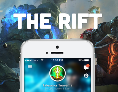 The Rift: League of Legends iOS UI