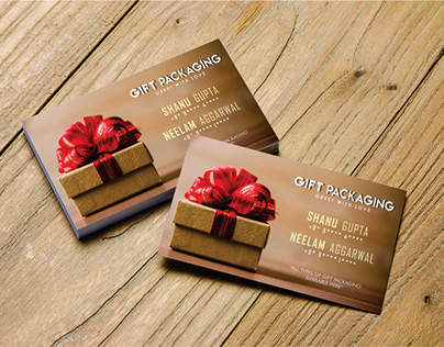 Business Card design for Gift Packaging Company