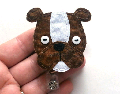 Bulldog Badge Reel