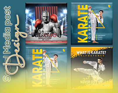Social Media Design | Karate | boxing |