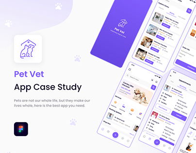 Pet Vet - Pet Health Care Mobile App | UI/UX Design