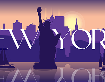 silhouette of NEW YORK