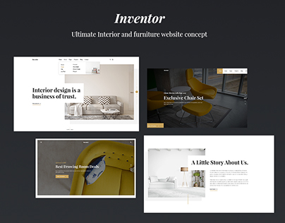 Inventor - Interior and Furniture Website Concept