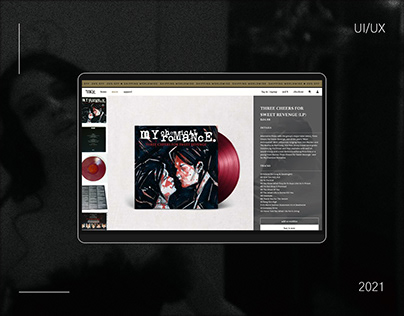 My Chemical Romance Store Redesign - UI/UX Website