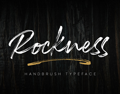 Rockness - Handbrush Typeface